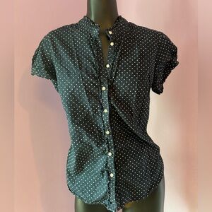 Tommy Hilfiger - Navy & White Polka Dot Button Up